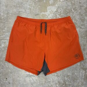 Chubbies Shorts Mens Large Orange 6" Inseam Made USA Gym Training Athletic